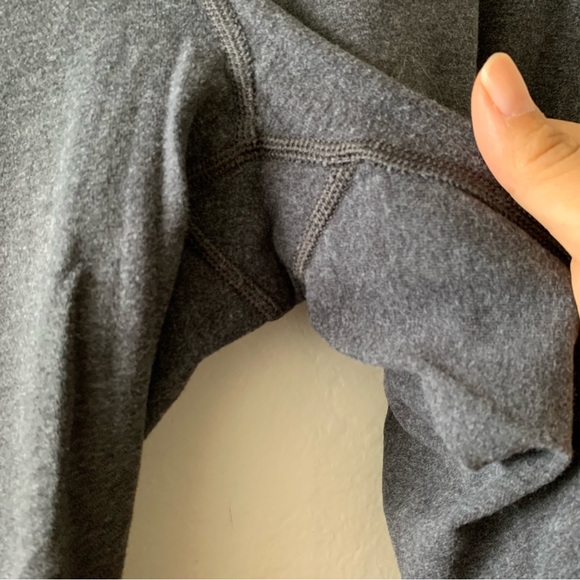 Lululemon Athletica Gray Active Yoga Women's Wunder Under Cropped Leggings 4 - Picture 3 of 6